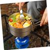 HANABASS Camping Cook Pot Stainless Steel Hiking Cookware for Outdoor Cooking Lightweight Bento Pot for Picnics Hiking and Camping Activities view 3