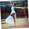 GOOHOCHY 6pcs Dance Ribbons Gymnastics Ribbons for Artistic Dance Party Props Sturdy Flexible Easy to Use for Gymnastic Training view 2