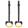 Yardwe Kids Gymnastics Rings with Adjustable Nylon Straps Plastic Gym Rings for Kids Indoor Outdoor Exercise Strength Training and Coordination Development 4.92X4.05X0.78 Inches view 1