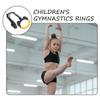 Yardwe Kids Gymnastics Rings with Adjustable Nylon Straps Plastic Gym Rings for Kids Indoor Outdoor Exercise Strength Training and Coordination Development 4.92X4.05X0.78 Inches view 4