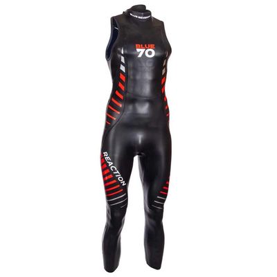 Blue Seventy Men's Reaction Sleeveless Wetsuit (Black, MT, Blue Seventy)