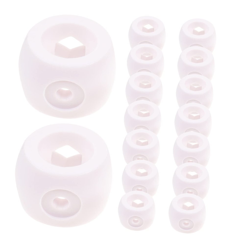 BESPORTBLE 16pcs Foosball End Caps Safety Plugs for Standard Tables Easy Installation Rod Covers Durable for Long-Lasting Use Essential Foosball Accessories
