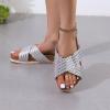 Udeniy Womens Trendy Flat Sandals Cute Platform Sandals Open Toe Summer Beach Slide Sandal Casual Comfortable Walking Shoe view 4