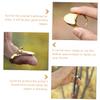 HANABASS Archery Thumb Ring Set Brass Turkish Thumb Ring Archery Wear-Resistant Finger Guard for view 2