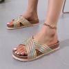 Udeniy Womens Trendy Flat Sandals Cute Platform Sandals Open Toe Summer Beach Slide Sandal Casual Comfortable Walking Shoe view 3