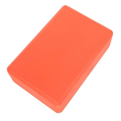 GOOHOCHY Eva Yoga Block High Density Stretch Aid for Improved Flexibility Stability Strength Non-slip Surface for Yoga Fitness Exercise Vibrant Orange