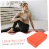 GOOHOCHY Eva Yoga Block High Density Stretch Aid for Improved Flexibility Stability Strength Non-slip Surface for Yoga Fitness Exercise Vibrant Orange view 2
