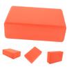 GOOHOCHY Eva Yoga Block High Density Stretch Aid for Improved Flexibility Stability Strength Non-slip Surface for Yoga Fitness Exercise Vibrant Orange view 3