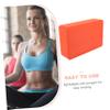 GOOHOCHY Eva Yoga Block High Density Stretch Aid for Improved Flexibility Stability Strength Non-slip Surface for Yoga Fitness Exercise Vibrant Orange view 4
