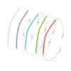 HANABASS Fishing Lanyard with Steel Wire Ring 5pcs Retractable Ropes Fishing Rigs Wire Key Ring Steel Keychain Random Color