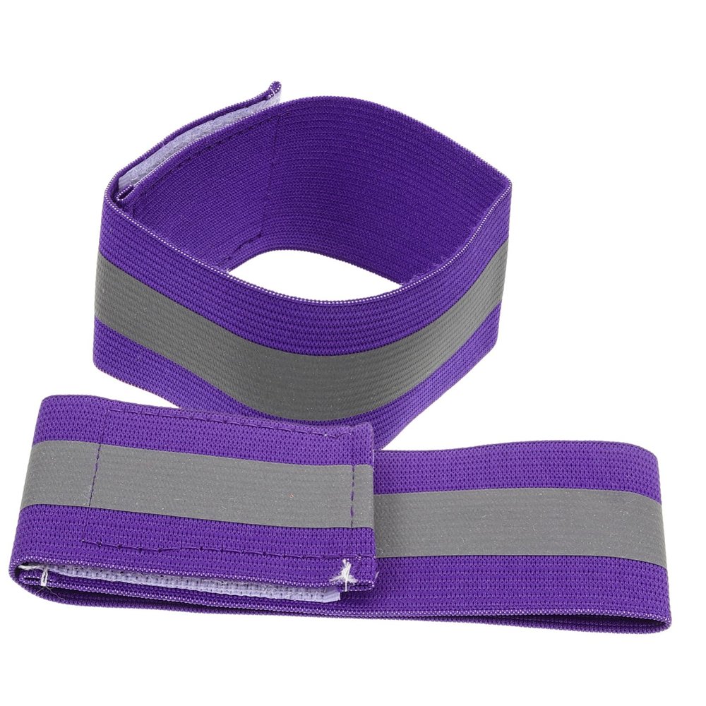 WOONEKY Safety Running Ankle Bands Reflective Tape for Clothing Night Reflective Band Practical Armbands for Outdoor Activities