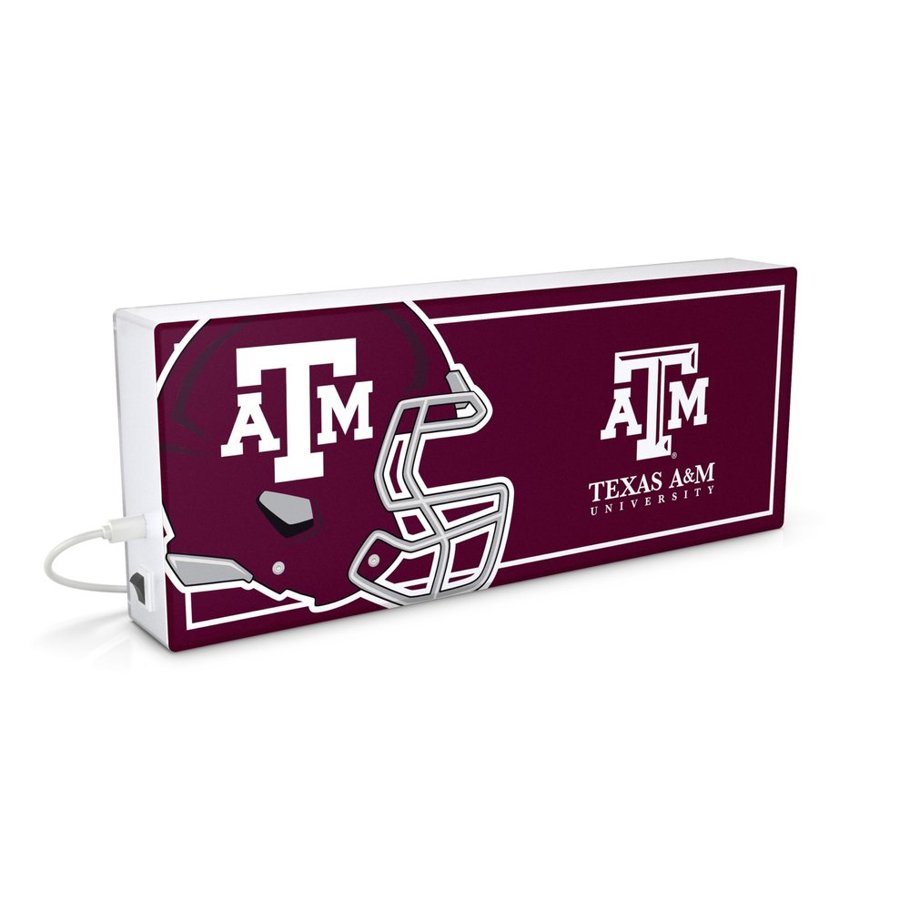 SOAR NCAA LED Ambience Light Box: Elevate Your Space with Officially Licensed Wall Dcor, Texas A&M Aggies