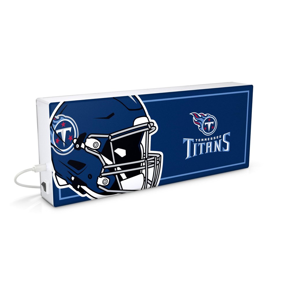 SOAR NFL LED Ambience Light Box: Elevate Your Space with Officially Licensed Wall Dcor, Tennessee Titans