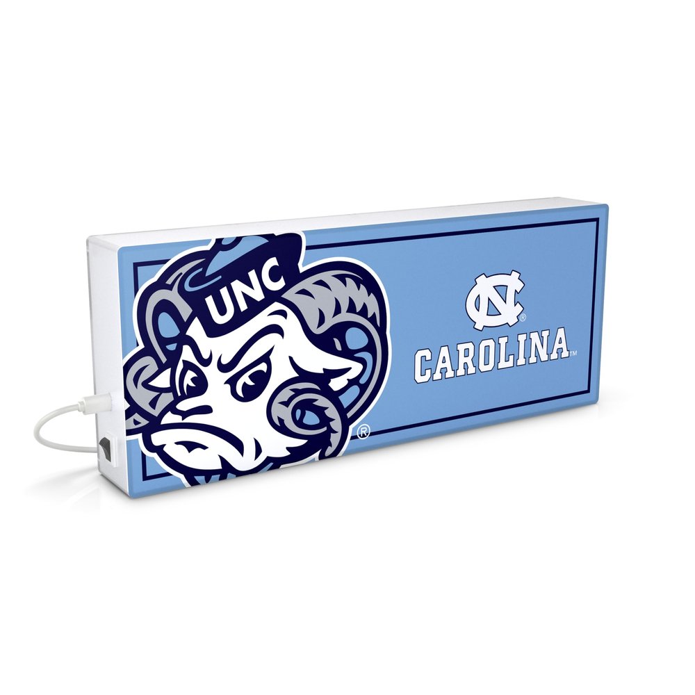 SOAR NCAA LED Ambience Light Box: Elevate Your Space with Officially Licensed Wall Dcor, North Carolina Tar Heels