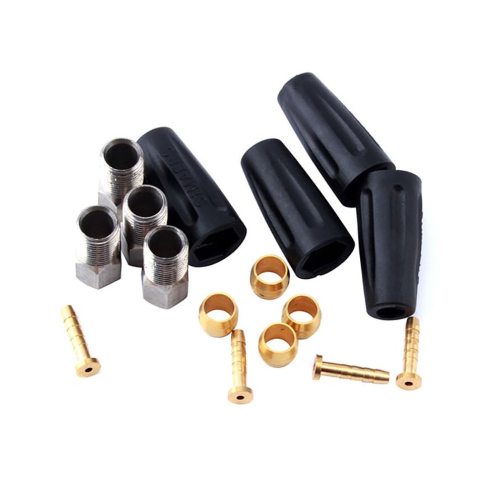 BESPORTBLE Oil Pressure Set for Mountain Bikes Bh59 Kit 4 Oil Needles 4 Pressing Rings Tubing Screws Tubing Screw Sleeves