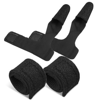 Gogogmee 2pcs Fishing Rod Protector with Baitcasting Pole Strap and Fishing Rod Tip Covers for