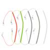 SUPVOX 5pcs Fishing Pole Lanyard Steel Wire Elastic Ropes for Fishing Retractable Lanyard Spring Rope Keychain Random Color view 1