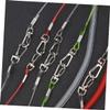 SUPVOX 5pcs Fishing Pole Lanyard Steel Wire Elastic Ropes for Fishing Retractable Lanyard Spring Rope Keychain Random Color view 2