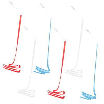 Parliky 6pcs Gymnastics Dance Ribbons Performing Ribbons for Artistic Dance Gymnastics Training and Fun Activities