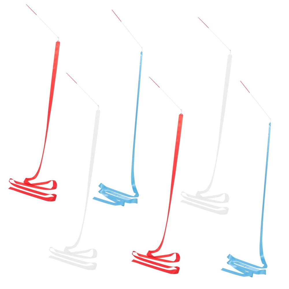 Parliky 6pcs Gymnastics Dance Ribbons Performing Ribbons for Artistic Dance Gymnastics Training and Fun Activities
