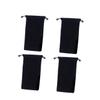 4 Pcs Flocked Cloth Watch Storage Bag Velvet Drawstring Bags Medium Velvet Bag 22cm Earring Pouch Pouches Jewelry Travel Pouch Bag Storage Organizer Small Cloth Bag Tips view 1