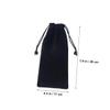 4 Pcs Flocked Cloth Watch Storage Bag Velvet Drawstring Bags Medium Velvet Bag 22cm Earring Pouch Pouches Jewelry Travel Pouch Bag Storage Organizer Small Cloth Bag Tips view 2