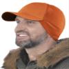 2SBR 2SABERS Mens Winter Hat with Earflaps and Visor - Warm Trucker Baseball Cap Hat Blaze Orange view 1