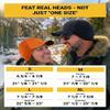 2SBR 2SABERS Mens Winter Hat with Earflaps and Visor - Warm Trucker Baseball Cap Hat Blaze Orange view 3