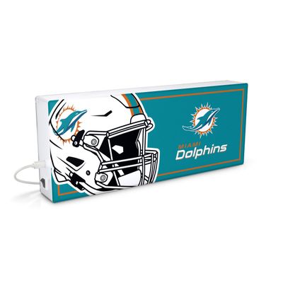 SOAR NFL LED Ambience Light Box: Elevate Your Space with Officially Licensed Wall Dcor, Miami Dolphins