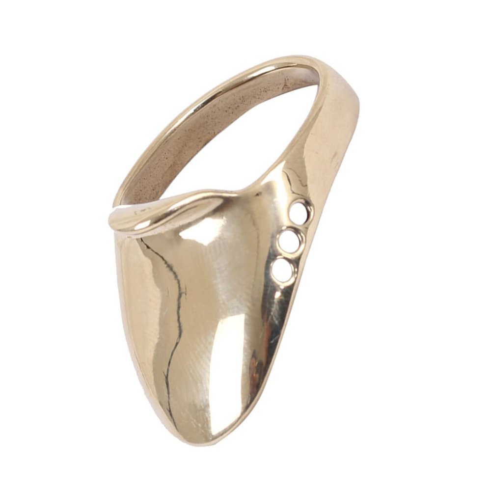 HAKIDZEL Professional Archery Brass Finger Guard Durable Wear-Resistant Thumb Ring for Traditional Archery Convenient and Long-Lasting Protection