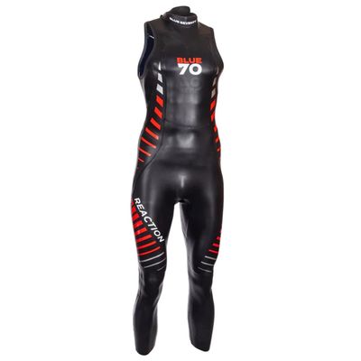 Blue Seventy Men's Reaction Sleeveless Wetsuit (Black, M, Blue Seventy)