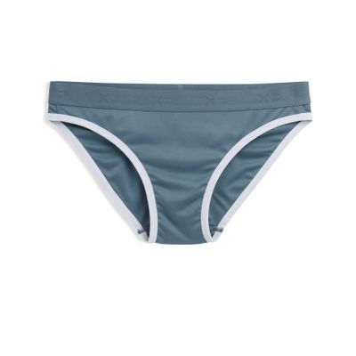 TomboyX Tucking Hiding Bikini Underwear, Secure Compression for Transgender MTF, Gaff Shaping Panties, Size Inclusive -4X-Large/Bluestone