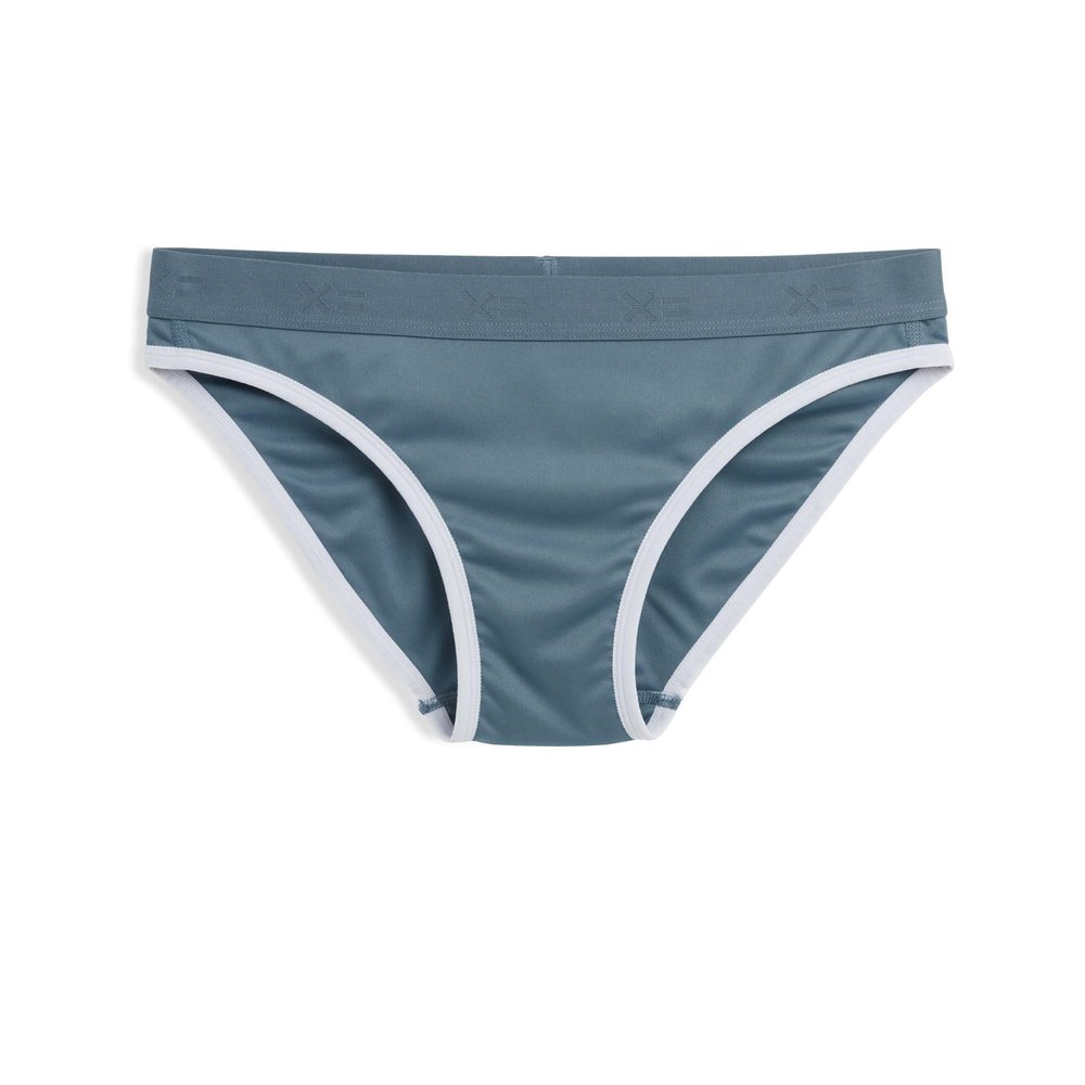 TomboyX Tucking Hiding Bikini Underwear, Secure Compression for Transgender MTF, Gaff Shaping Panties, Size Inclusive -4X-Large/Bluestone