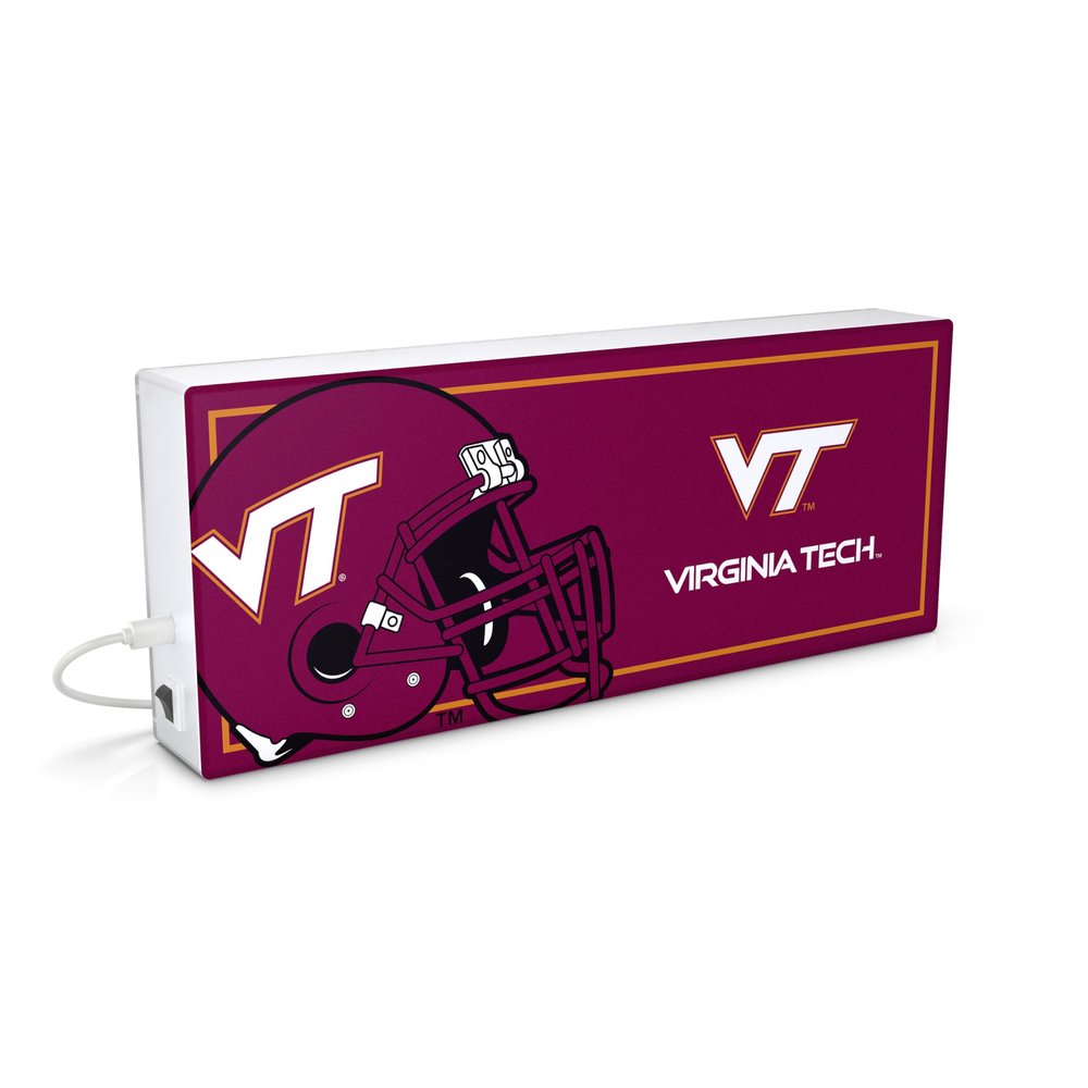 SOAR NCAA LED Ambience Light Box: Elevate Your Space with Officially Licensed Wall Dcor, Virginia Tech Hokies