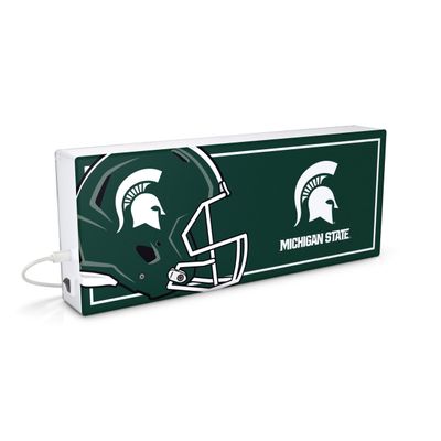 SOAR NCAA LED Ambience Light Box: Elevate Your Space with Officially Licensed Wall Dcor, Michigan State Spartans