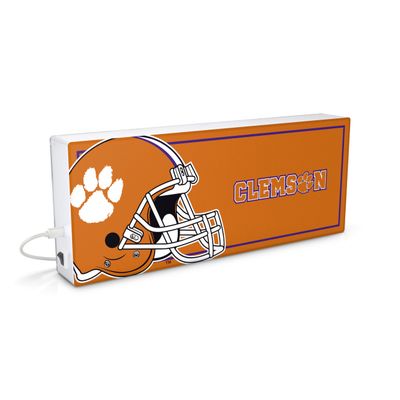 SOAR NCAA LED Ambience Light Box: Elevate Your Space with Officially Licensed Wall Dcor, Clemson Tigers