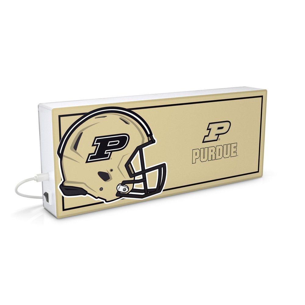 SOAR NCAA LED Ambience Light Box: Elevate Your Space with Officially Licensed Wall Dcor, Purdue Boilermakers