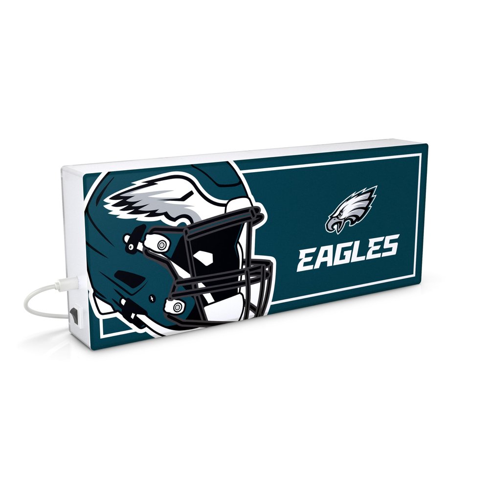 SOAR NFL LED Ambience Light Box: Elevate Your Space with Officially Licensed Wall Dcor, Philadelphia Eagles