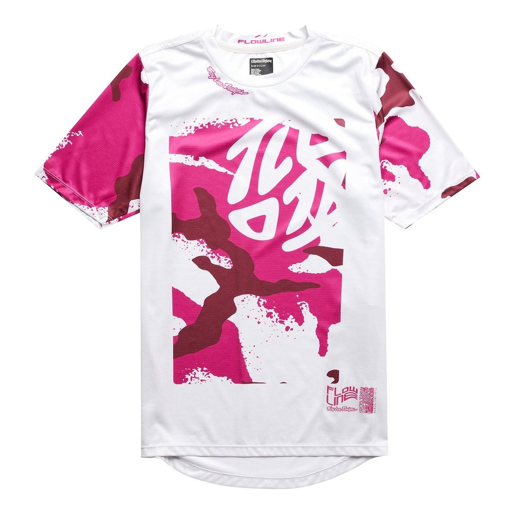 Troy Lee Designs Short Sleeve Flowline Youth Mountain Bike Jersey, Confined, Mist, Large