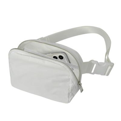 NGIL Mini Belt Bag for Women Crossbody Pack Workout Traveling Running Hiking Waist Bag with Adjustable Strap(White)