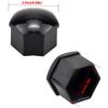 JECOMPRIS Black Plastic Wheel Nut Covers for Car Bike Decorative Screw Cap Clips for Protection view 4