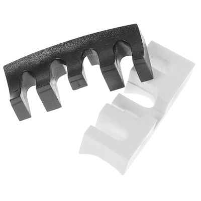 BESPORTBLE 2pcs Racket Load Spreader for Badminton Stringing Machine Durable High Tension Protector for Racket Stringing Prevents Cracking During Use Black White