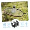 BESPORTBLE 2pcs Racket Load Spreader for Badminton Stringing Machine Durable High Tension Protector for Racket Stringing Prevents Cracking During Use Black White view 3