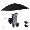 HEALLILY E-Bike Cellphone Storage Holder Bike Phone Bracket Sun Rain Umbrella Easy Mounting for Cycling view 1