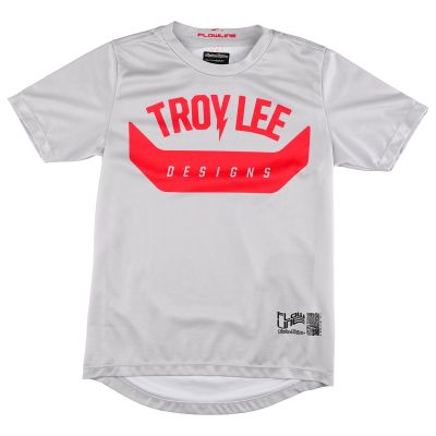 Troy Lee Designs Flowline Short-Sleeve Jersey - Boys' Aircore Cement, S