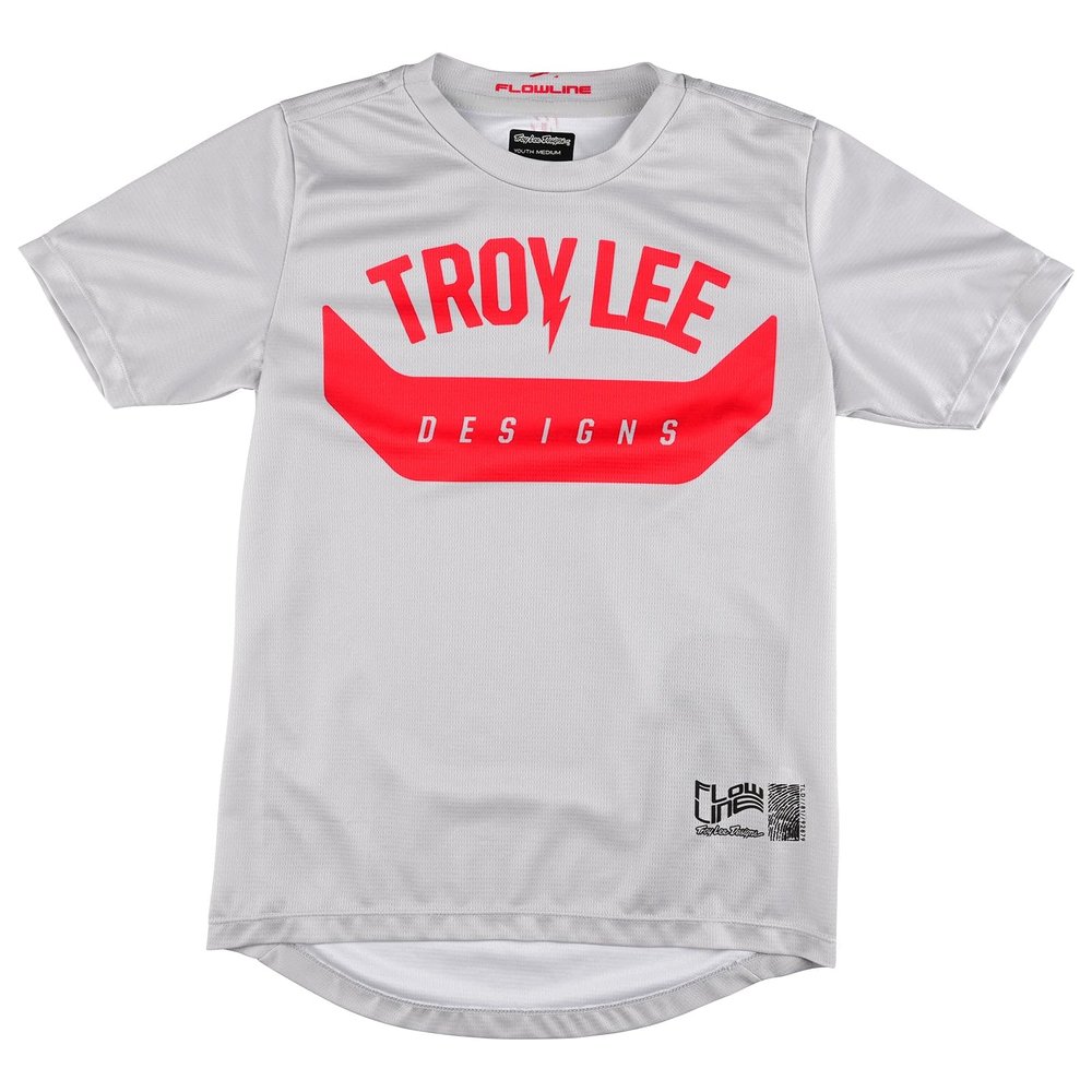 Troy Lee Designs Flowline Short-Sleeve Jersey - Boys' Aircore Cement, S