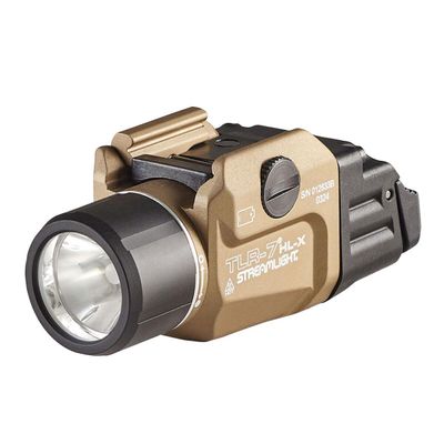 Streamlight 69459 TLR-7 HL-X USB 1000-Lumen 22000-Candela Rechargeable Rail Mounted Weapon Light with Interchangeable High & Low Switches and Key Kit, Flat Dark Earth