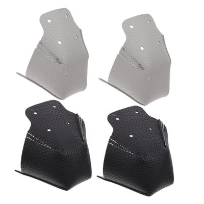 BESPORTBLE 2pairs Portable Roller Skate Toe Caps Durable Ice Skate Toe Protectors with Cushioning Lightweight Design Black Gray Colors for Optimal Foot Protection