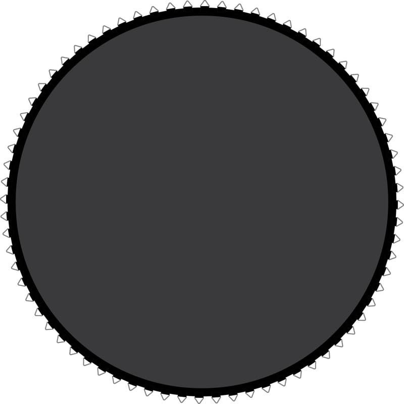 Skywalker Trampolines Trampoline Parts CO Universal Round Trampoline Jump Mat Replacement, Fits 14 FT Round Trampoline Frame, 72, 80 V-Rings, Durable, Weather Resistant, Black