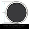Skywalker Trampolines Trampoline Parts CO Universal Round Trampoline Jump Mat Replacement, Fits 14 FT Round Trampoline Frame, 72, 80 V-Rings, Durable, Weather Resistant, Black view 2